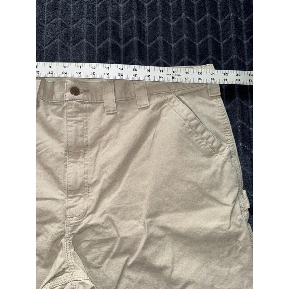 Carhartt Mens Canvas‎ Wide Leg Dungaree Pants Beige Size 42